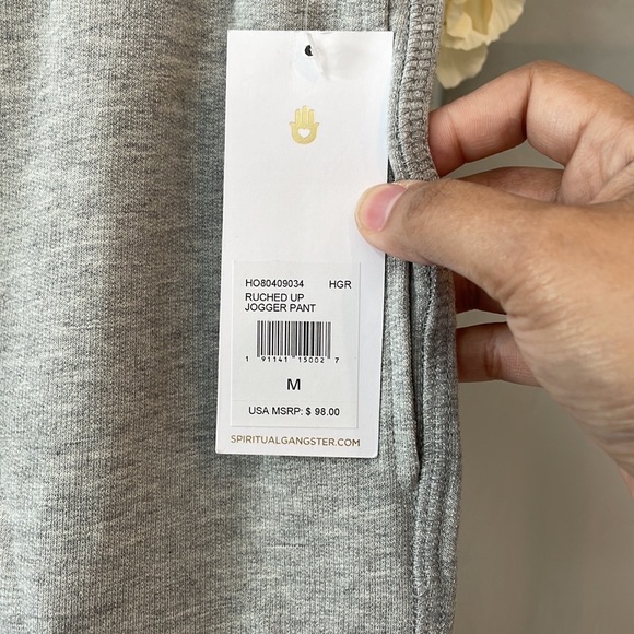 Spiritual Gangster Ruched Up jogger pant - Picture 6 of 6